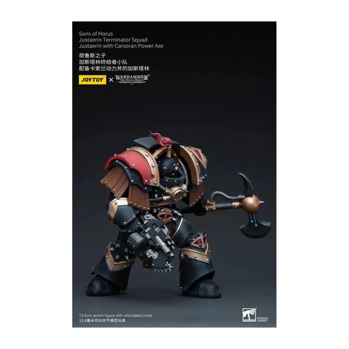 JoyToy - Sons of Horus - Justaerin Terminator Squad - Justaerin with Carsoran Power Axe 1/18 - The Horus Heresy