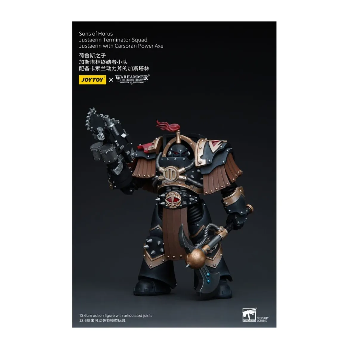 JoyToy - Sons of Horus - Justaerin Terminator Squad - Justaerin with Carsoran Power Axe 1/18 - The Horus Heresy