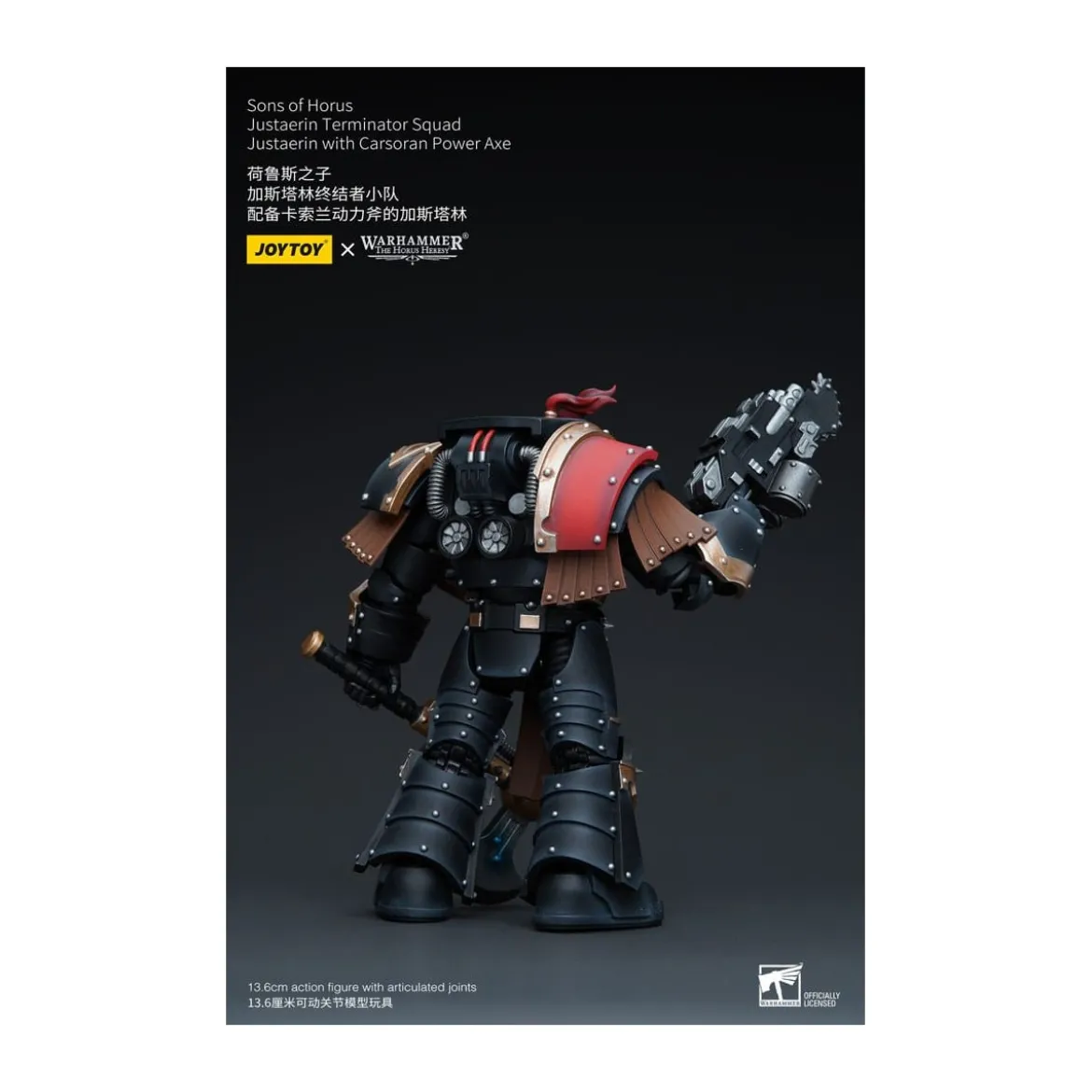 JoyToy - Sons of Horus - Justaerin Terminator Squad - Justaerin with Carsoran Power Axe 1/18 - The Horus Heresy