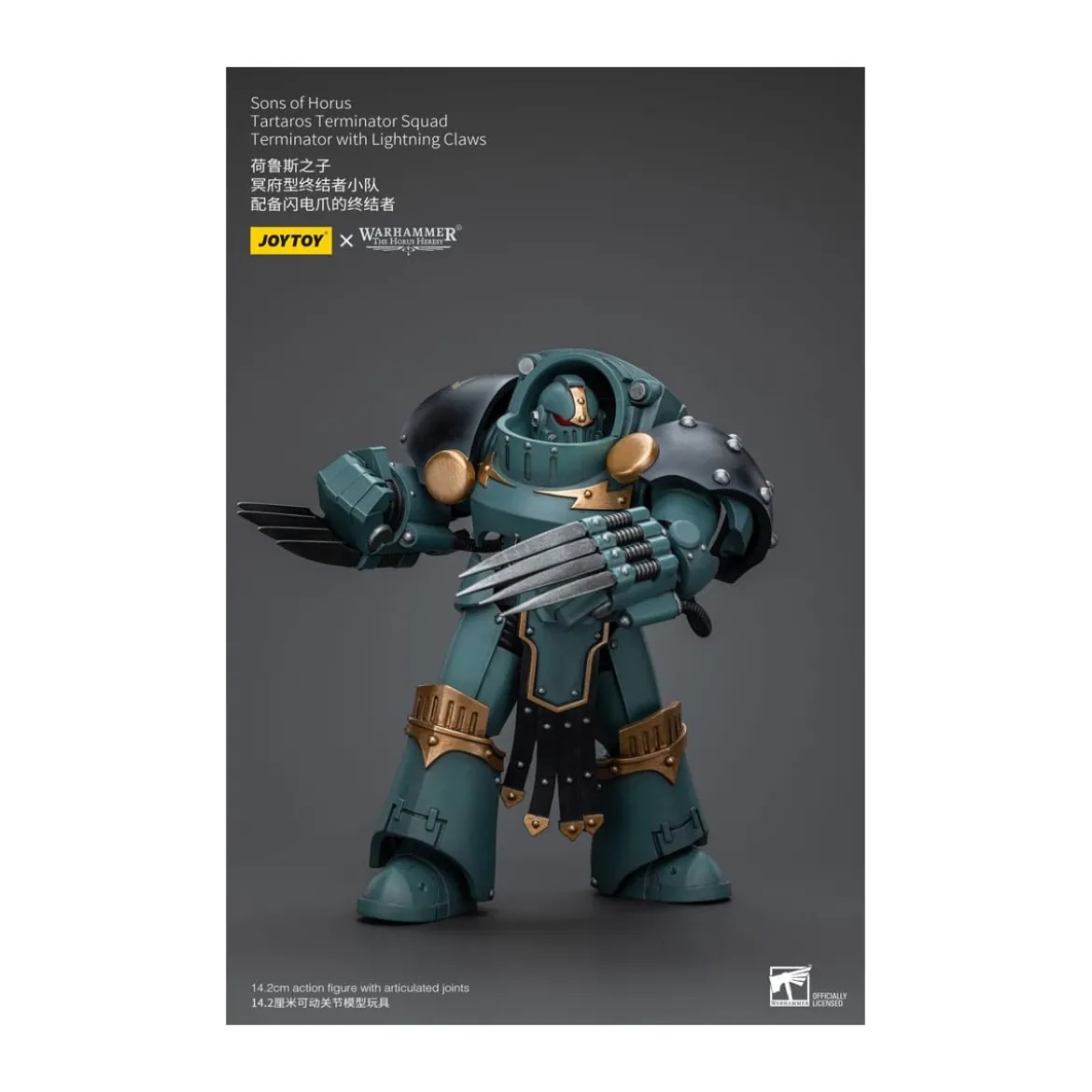 JoyToy - Sons of Horus - Tartaros Terminator Squad Terminator With Lightning Claws 1/18 - WH40K