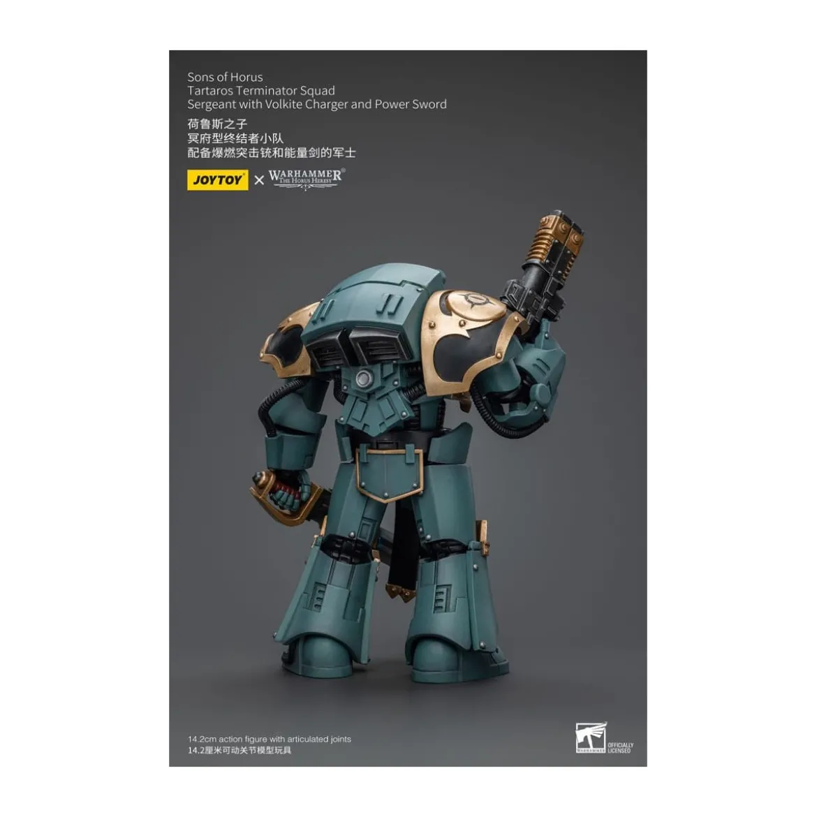 JoyToy - Sons of Horus - Tartaros Terminator Squad Sergeant With Volkite Charger And Power Sword 1/18