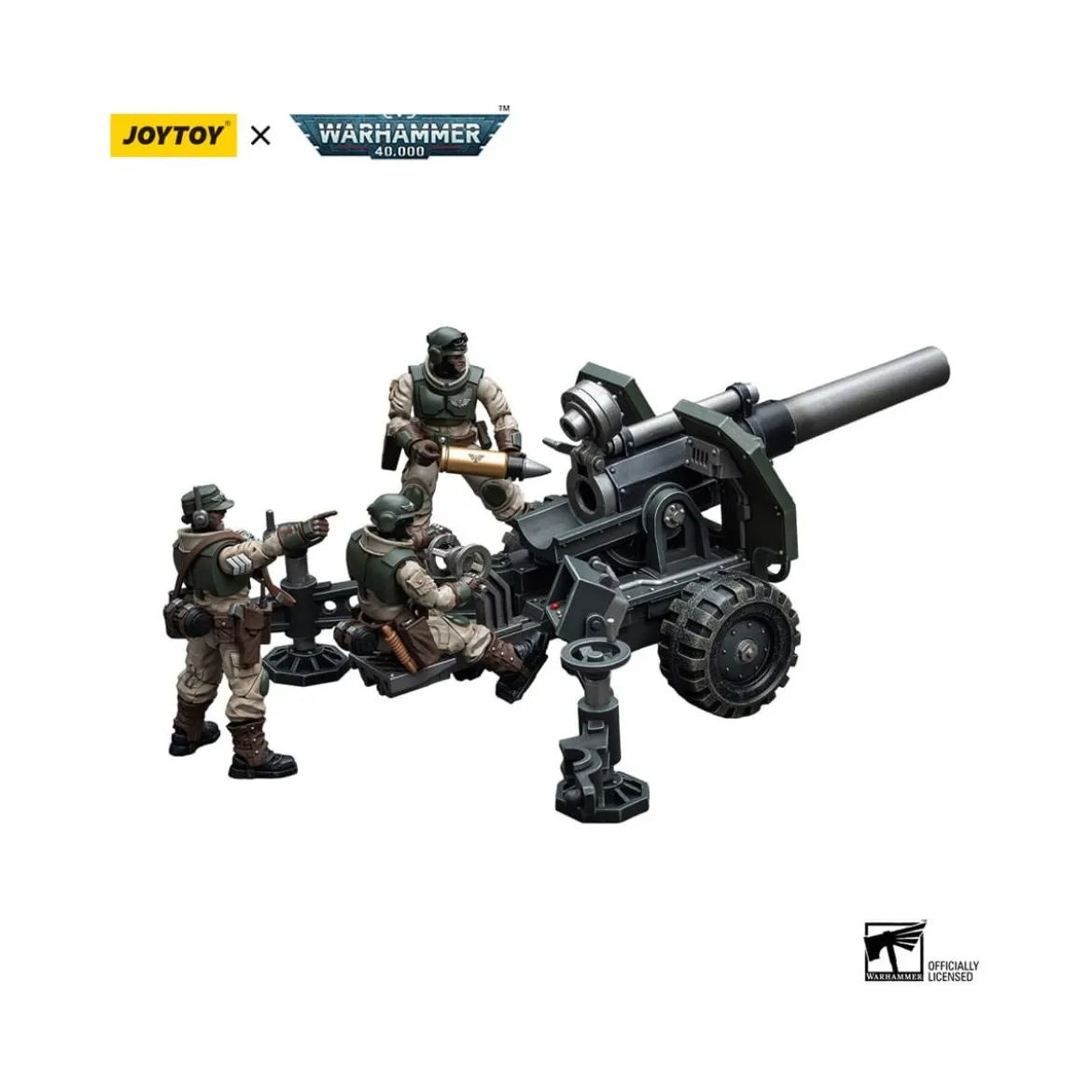 JoyToy Space Marines - Astra Militarum - Ordnance Team with Bombast Field Gun 1/18 - Warhammer 40K