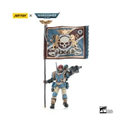 JoyToy Space Marines - Astra Militarum Tempestus - Scions Squad 55Th Kappic Eagles Banner Bearer 1/18 - Warhammer 40K