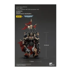 JoyToy Space Marines - Black Legion - Chosen Champion with bolter and power maul 1/18 - Warhammer 40K