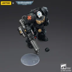 JoyToy Space Marines - Black Templars - Terminator 3 with Power Fist and Assault Cannon 1/18 - Warhammer 40K