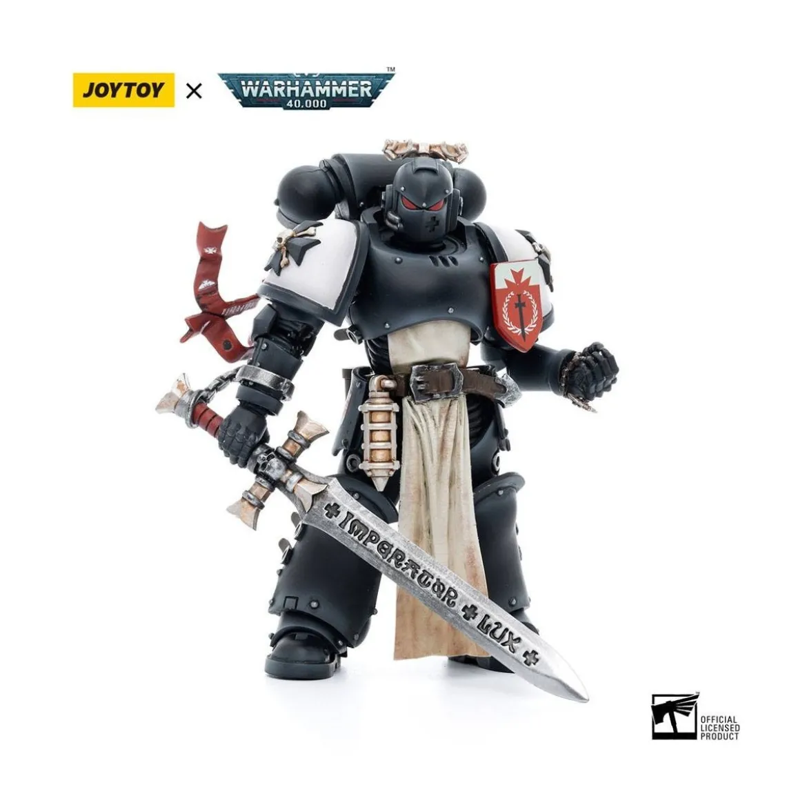JoyToy Space Marines - Black Templar - The Emperors Champion Rolantus 1/18 - Warhammer 40K