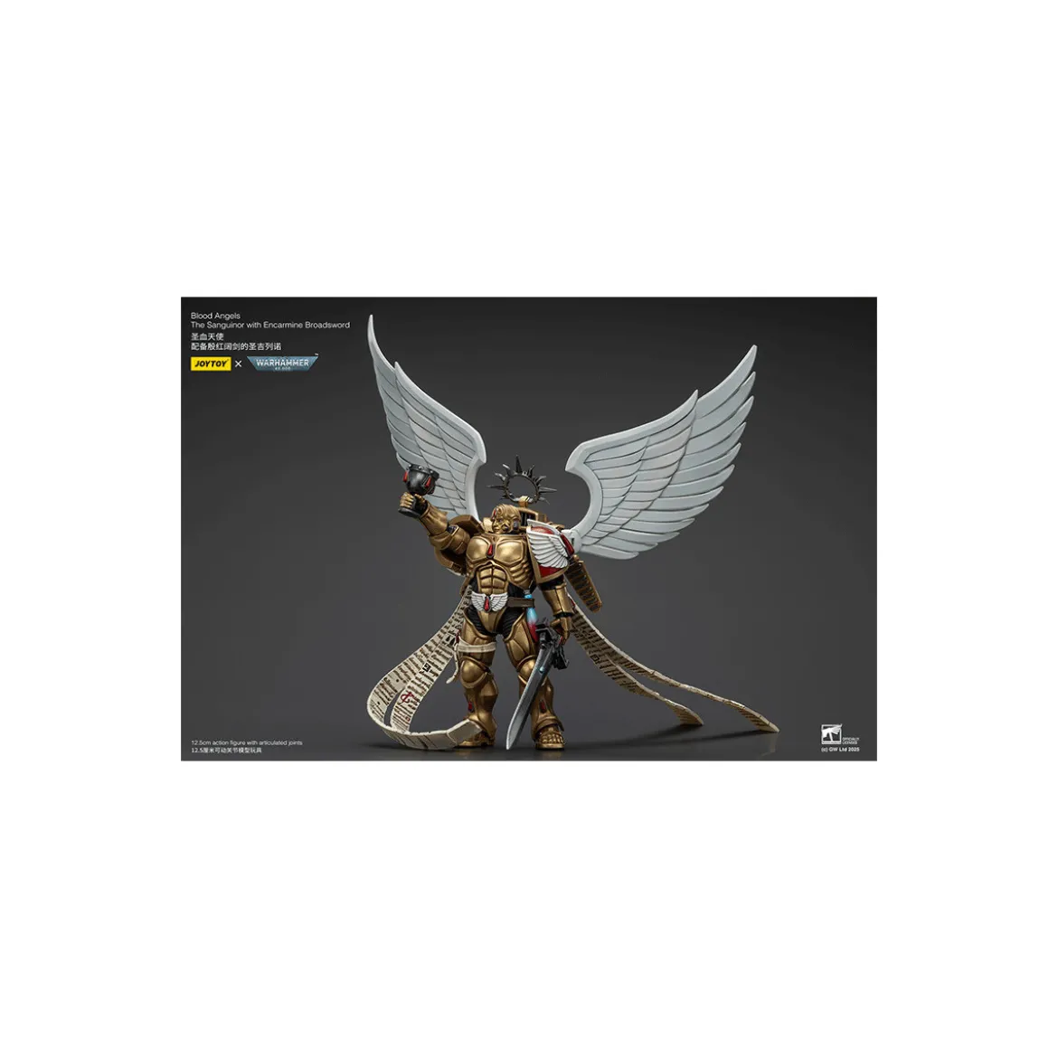 JoyToy Space Marines - Blood Angels - The Sanguinor with Encarmine Broadsword - Warhammer 40000