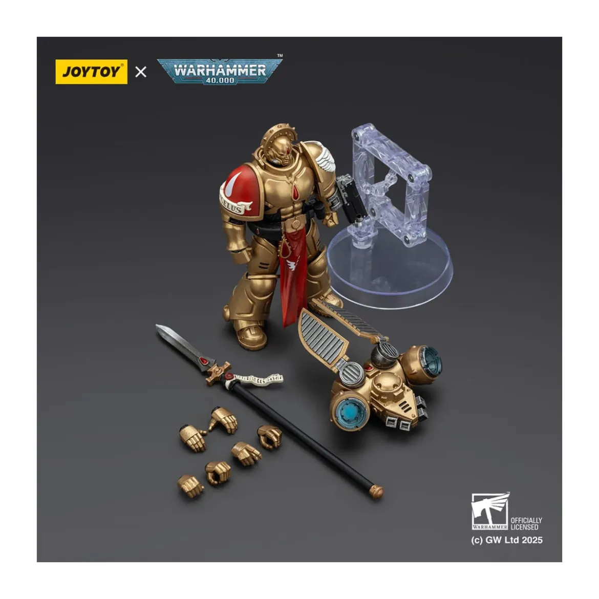 JoyToy Space Marines - Blood Angels - Combat Patrol Blood Angels Sanguinary Guard 2 with Angelus Boltgun and Encarmine Spear