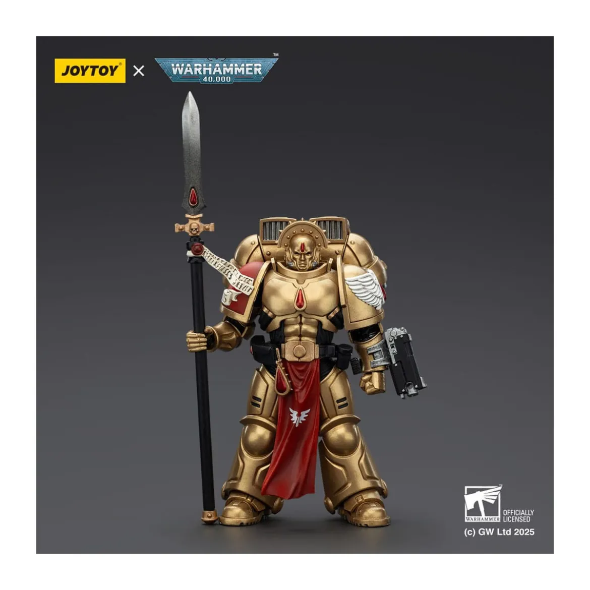 JoyToy Space Marines - Blood Angels - Combat Patrol Blood Angels Sanguinary Guard 2 with Angelus Boltgun and Encarmine Spear
