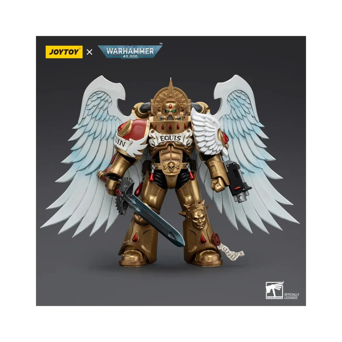 JoyToy Space Marines - Blood Angels Sanguinary Guard - Sanguinary Guard with Encarmine Sword 2 1/18