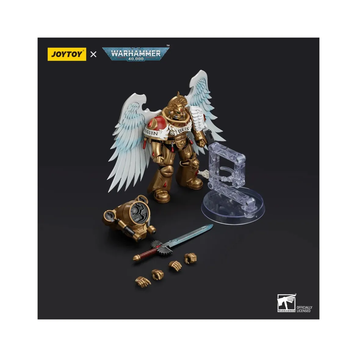 JoyToy Space Marines - Blood Angels Sanguinary Guard - Sanguinary Guard with Encarmine Sword 2 1/18