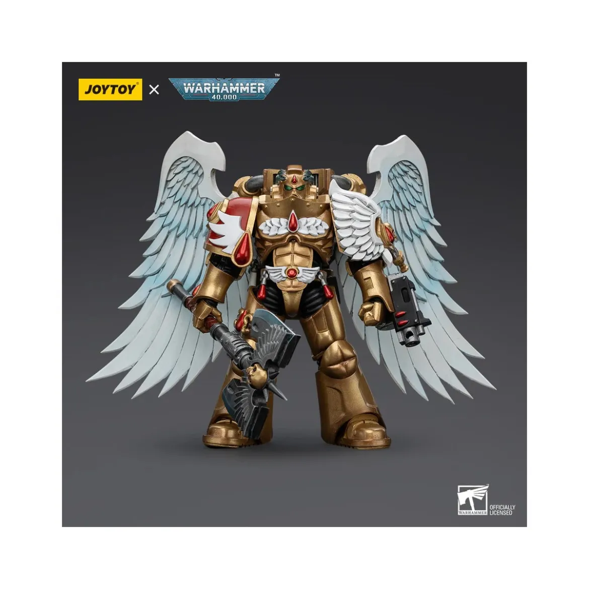 JoyToy Space Marines - Blood Angels Sanguinary Guard - Sanguinary Guard with Encarmine Axe 1/18