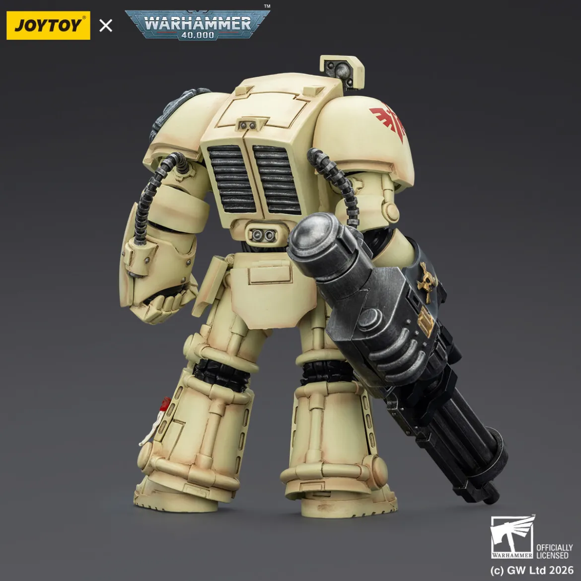 JoyToy Space Marines - Dark Angels - Deathwing Terminator 3 with Power Fist and Assault Cannon 1/18 - Warhammer 40k