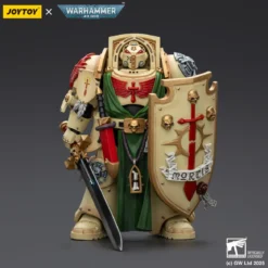 JoyToy Space Marines - Dark Angels - Deathwing Knight with Power Sword Storm and Shield 1/18 - Warhammer 40k