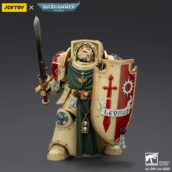 JoyToy Space Marines - Dark Angels - Deathwing Knight with Power Sword Storm Shield and Watcher in the Dark 1/18 - Warhammer 40k