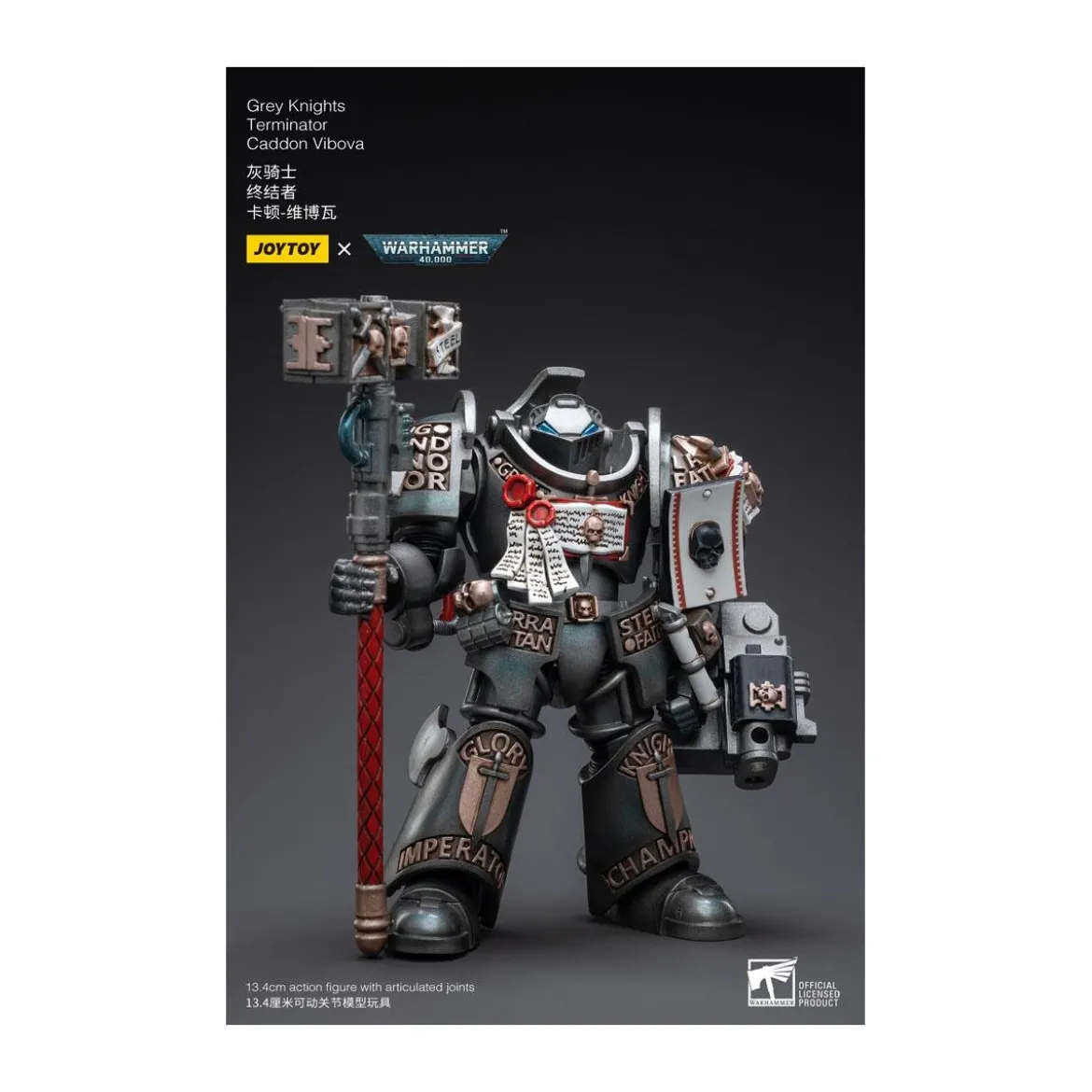 JoyToy Space marines - Grey Knights - Terminator Caddon Vibova 1/18 - Warhammer 40K