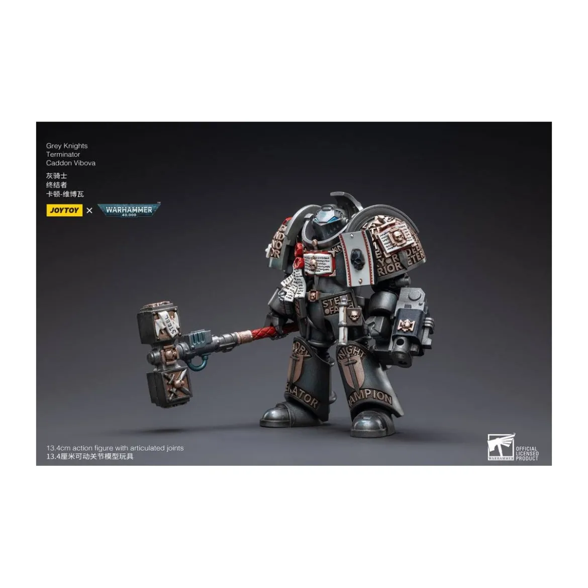 JoyToy Space marines - Grey Knights - Terminator Caddon Vibova 1/18 - Warhammer 40K