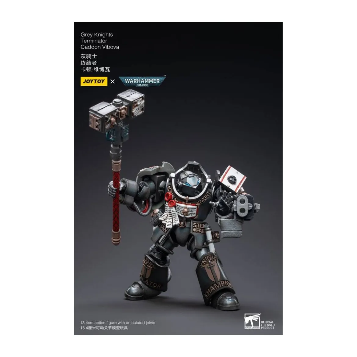 JoyToy Space marines - Grey Knights - Terminator Caddon Vibova 1/18 - Warhammer 40K