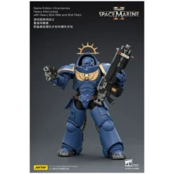 JoyToy - Space Marines II - Ultramarines - Heavy Intercessor with Heavy Bolt Rifle and Bolt Pistol 1/18