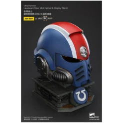 JoyToy - Space Marines II - Ultramarines Lieutenant Titus' MkX Helmet & Display Stand 1/1