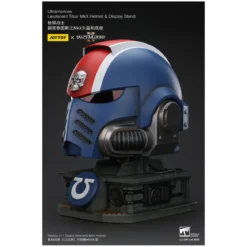 JoyToy - Space Marines II - Ultramarines Lieutenant Titus' MkX Helmet & Display Stand 1/1