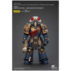 JoyToy - Space Marines II - Ultramarines Relic Secundus Armour with Artificer Bolt Rifle Chainsword and Bolt Pistol 1/18