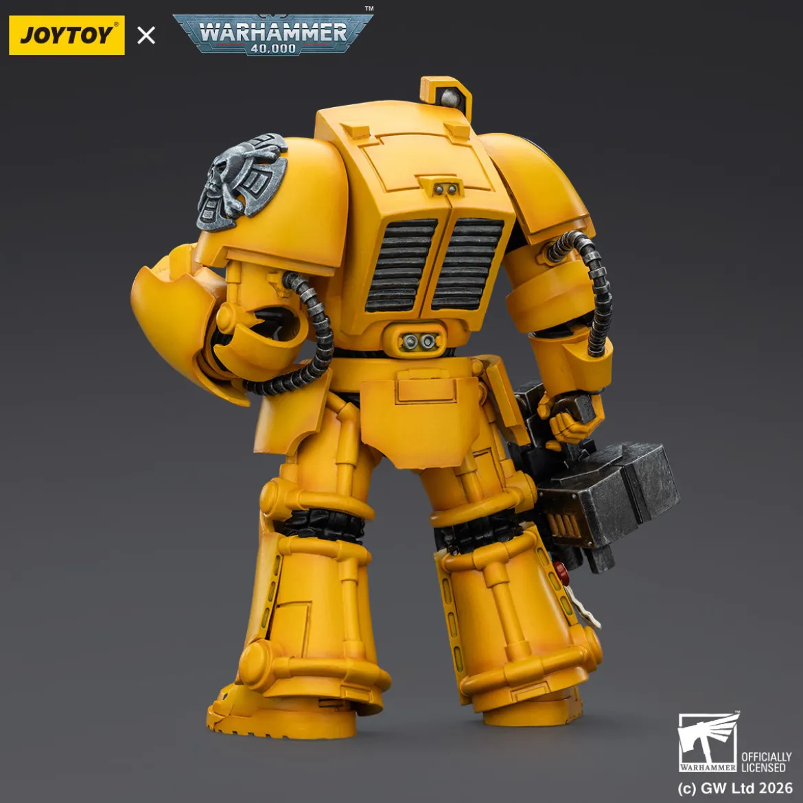 JoyToy Space Marines - Imperial Fists - Terminator 2 with Power Fist and Storm Bolter 1/18 - Warhammer 40k