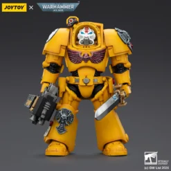 JoyToy Space Marines - Imperial Fists - Terminator 1 with Power Sword and Storm Bolter 1/18 - Warhammer 40k