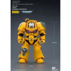 JoyToy Space Marines - Imperial Fists - Terminator 1 with Power Sword and Storm Bolter 1/18 - Warhammer 40k