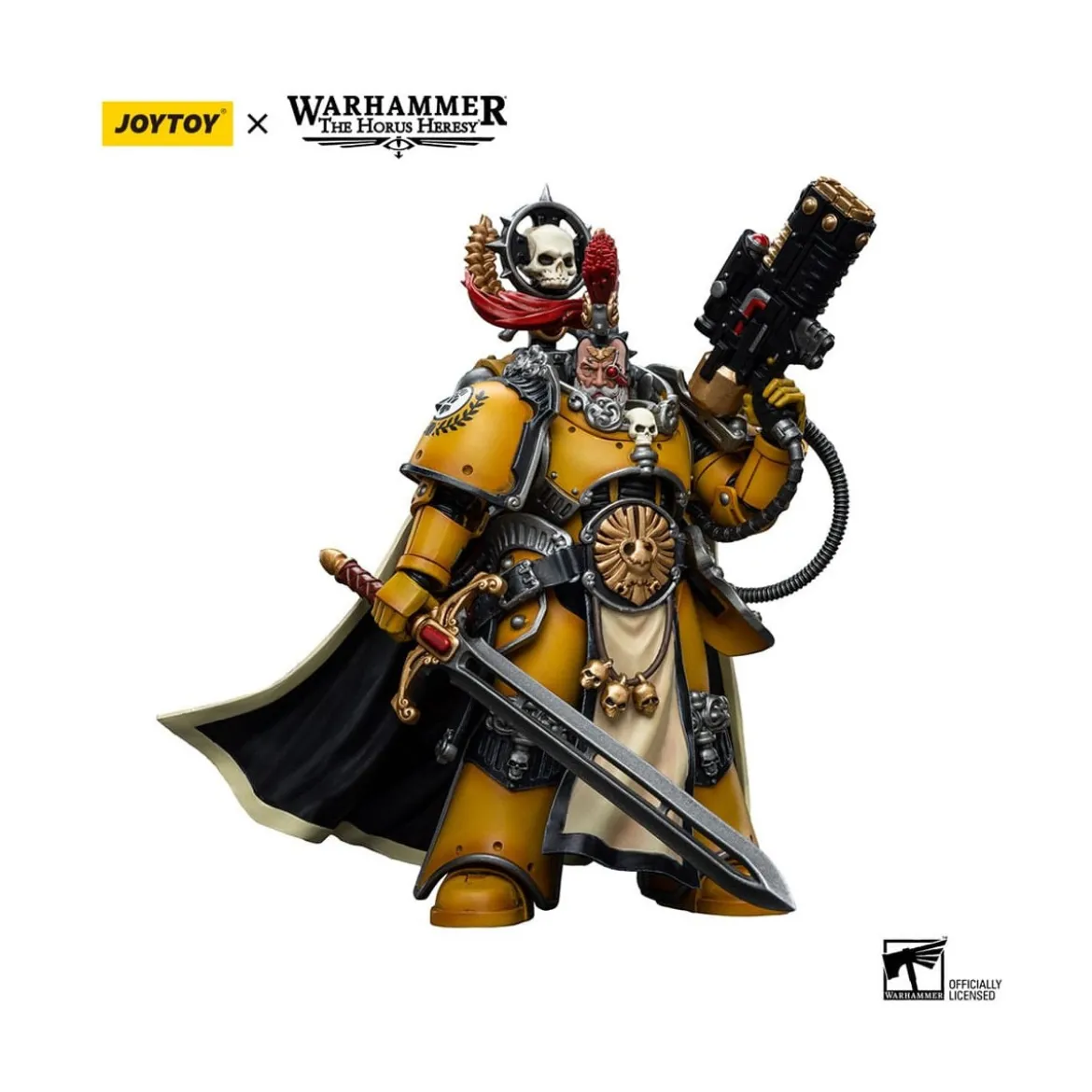 JoyToy Space Marines - Imperial Fists - Legion Praetor with Power Sword - 1/18 - Warhammer The Horus Heresy