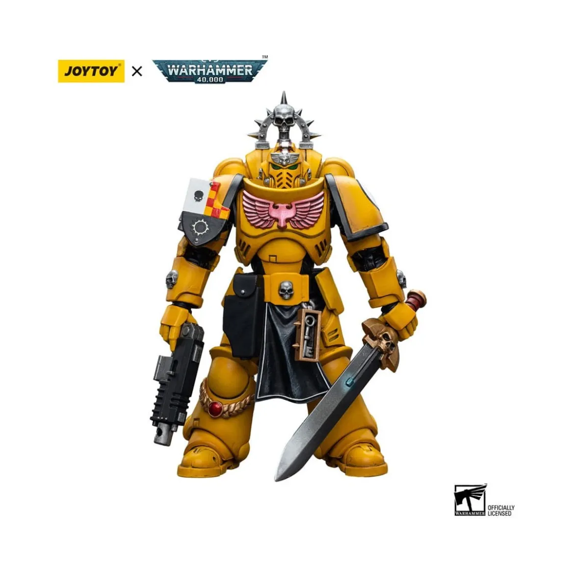 JoyToy Space marines - Imperial Fists - Lieutenant with Power Sword 1/18 - Warhammer 40K