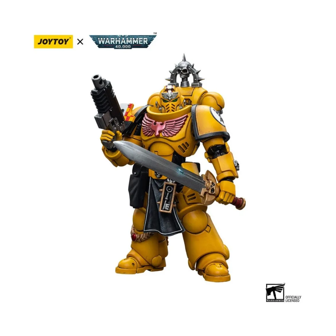 JoyToy Space marines - Imperial Fists - Lieutenant with Power Sword 1/18 - Warhammer 40K