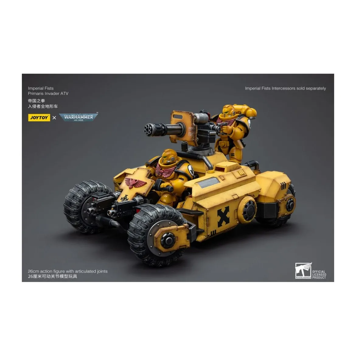 JoyToy Space Marines - Imperial Fists Primaris Invader ATV 1/18 - Warhammer 40K