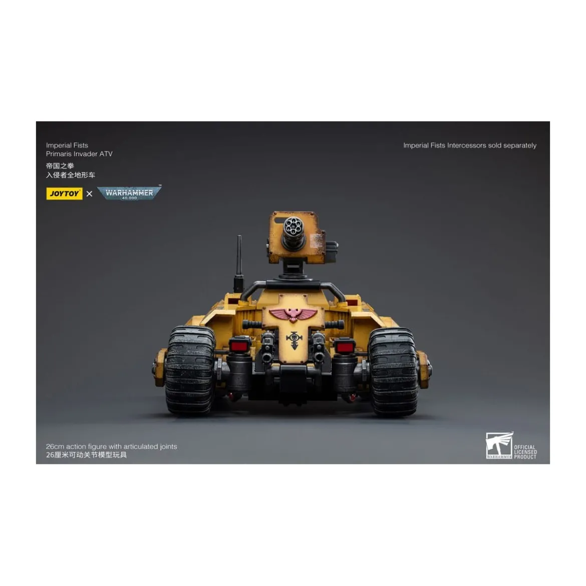 JoyToy Space Marines - Imperial Fists Primaris Invader ATV 1/18 - Warhammer 40K