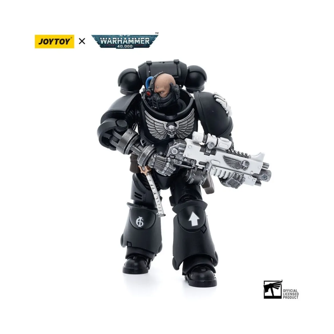 JoyToy Space Marines - Iron Hands - Intercessors Brother Gravak 1/18 - Warhammer 40K