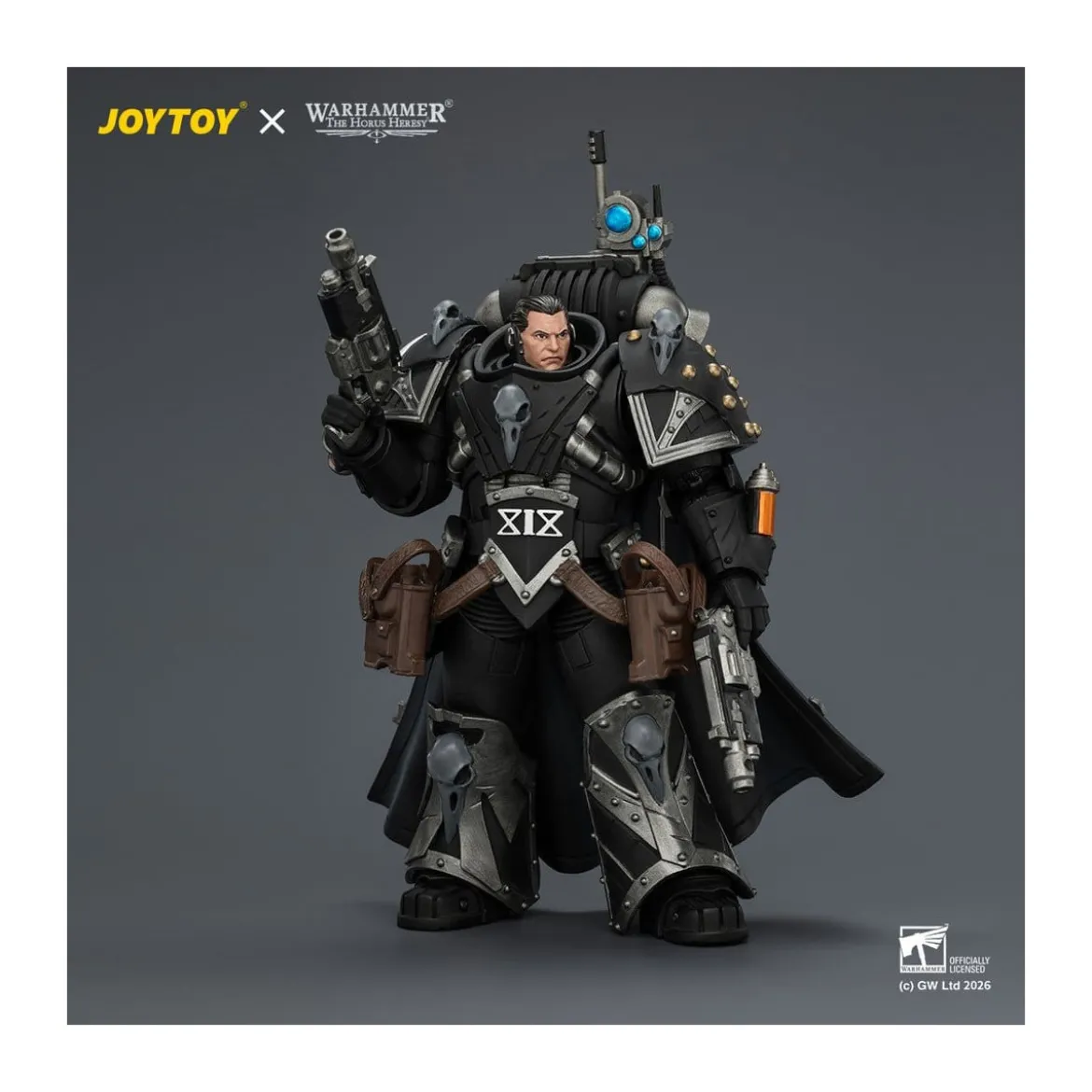 JoyToy Space Marines - Raven Guard - Kaedes Nex, the Blood Crow with Fulcrum hand cannons 1/18 - Warhammer 40k