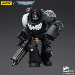 JoyToy Space Marines - Raven Guard - Terminator 3 with Power Fist and Assault Cannon 1/18 - Warhammer 40k