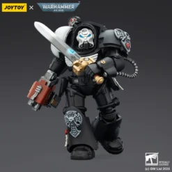 JoyToy Space Marines - Raven Guard - Terminator 1 with Power Sword and Storm Bolter 1/18 - Warhammer 40k
