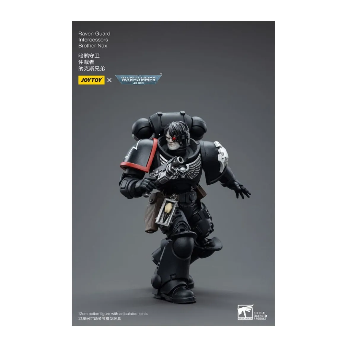 JoyToy Space Marines - Raven Guard - Intercessors Brother Nax 1/18 - Warhammer 40K