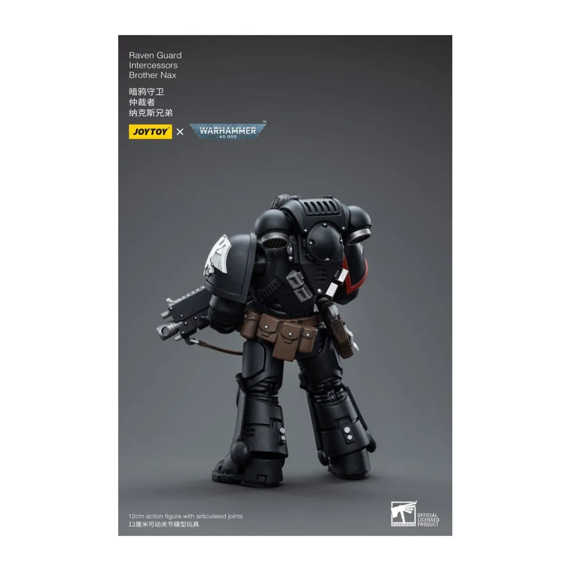 JoyToy Space Marines - Raven Guard - Intercessors Brother Nax 1/18 - Warhammer 40K