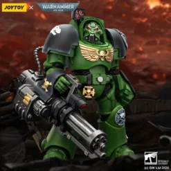 JoyToy Space Marines - Salamanders - Terminator 3 with Power Fist and Assault Cannon 1/18 - Warhammer 40k