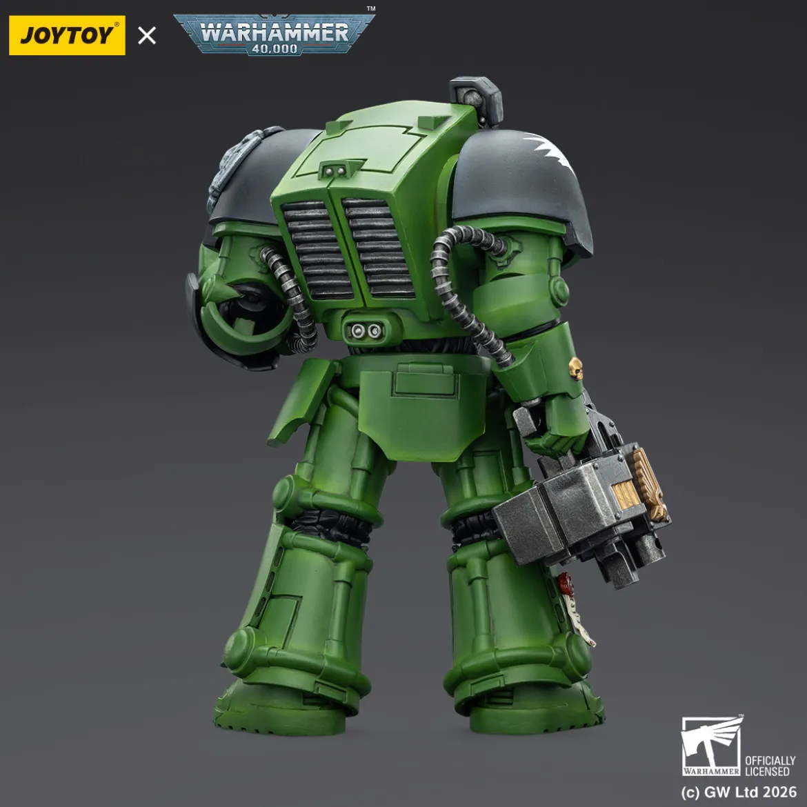 JoyToy Space Marines - Salamanders - Terminator 2 with Power Fist and Storm Bolter 1/18 - Warhammer 40k