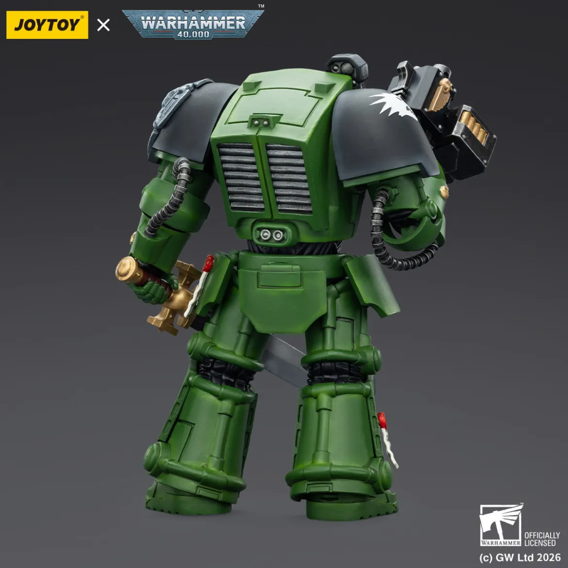 JoyToy Space Marines - Salamanders - Terminator 1 with Power Sword and Storm Bolter 1/18 - Warhammer 40k