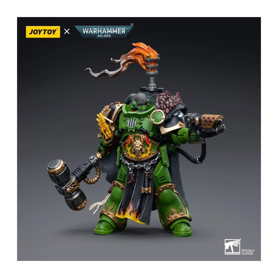JoyToy Space Marines - Salamanders - Captain Adrax Agatone 1/18 - Warhammer 40K