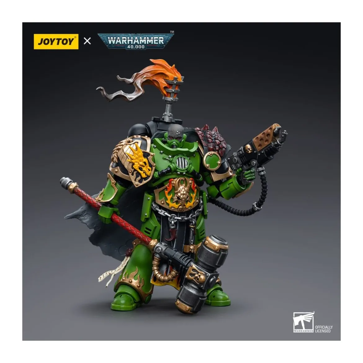 JoyToy Space Marines - Salamanders - Captain Adrax Agatone 1/18 - Warhammer 40K
