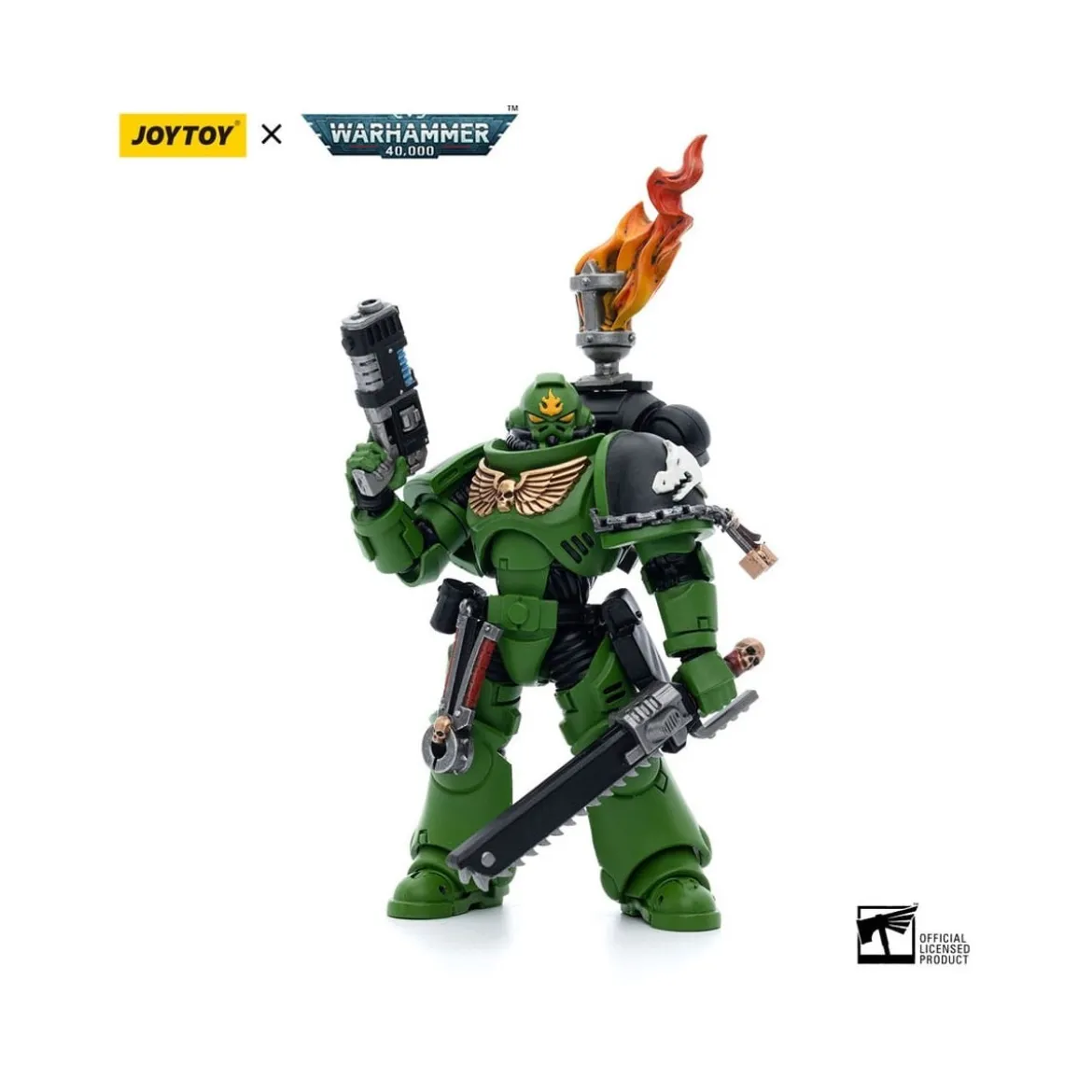JoyToy Space Marines - Salamanders - Intercessor Sergeant Tsek'gan 1/18 - Warhammer 40K