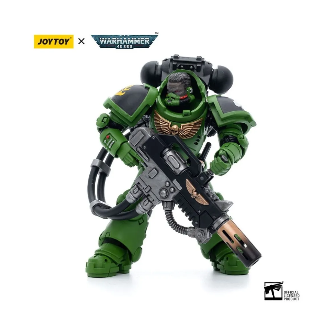 JoyToy Space Marines - Salamanders - Eradicator Brother T'Kren 1/18 - Warhammer 40K