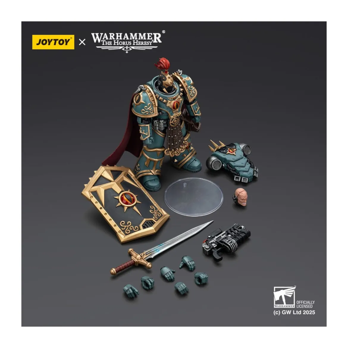 JoyToy Space Marines - Sons of Horus - Little Horus Aximand Captain of the 5th Company 1/18 - The Horus Heresy