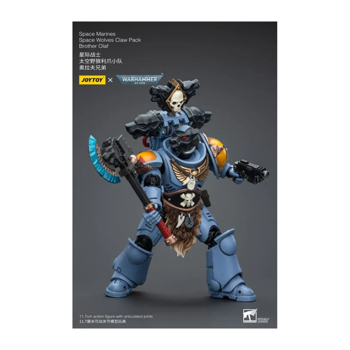 JoyToy Space Marines - Space Wolves - Claw Pack Brother Olaf 1/18 - Warhammer 40K