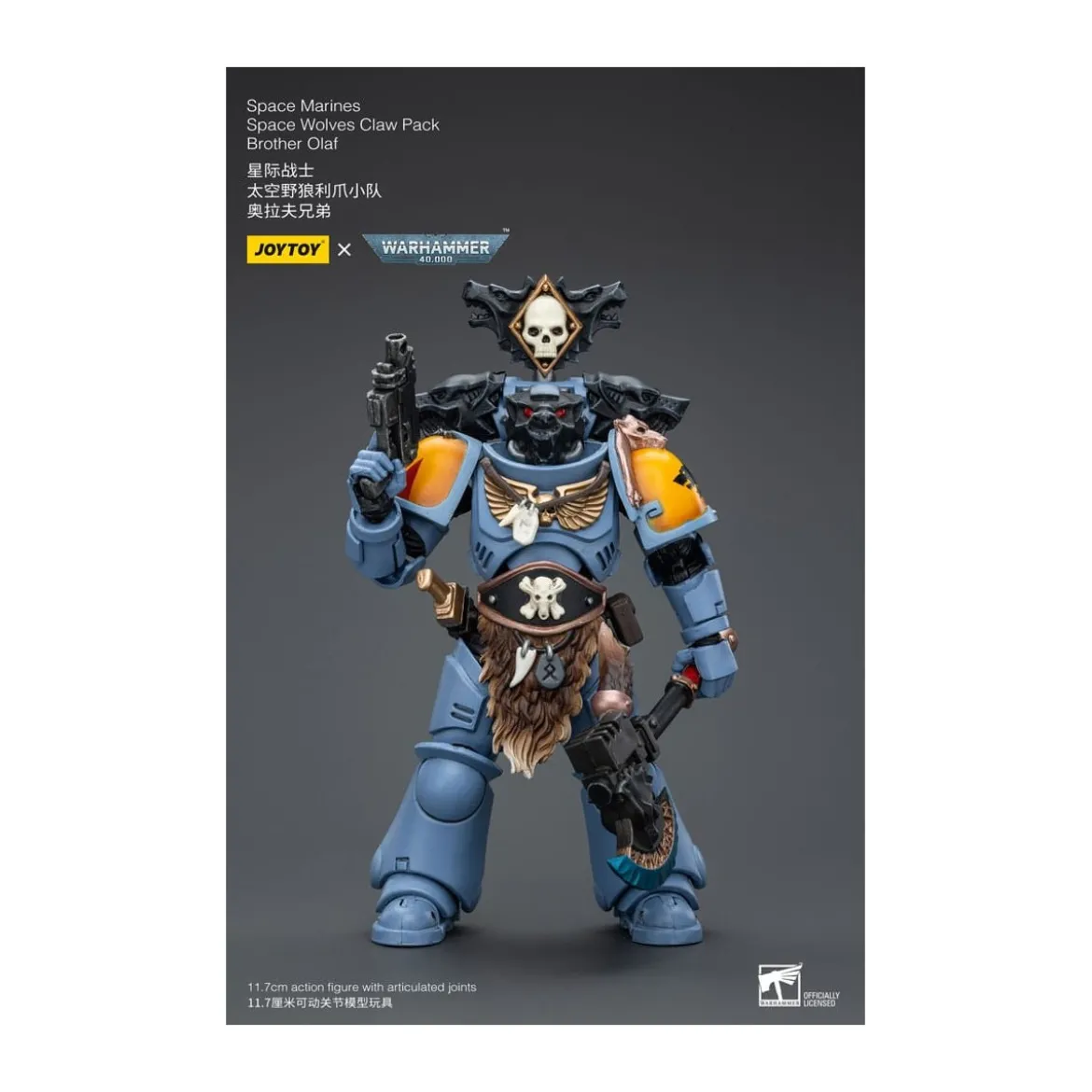 JoyToy Space Marines - Space Wolves - Claw Pack Brother Olaf 1/18 - Warhammer 40K